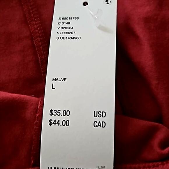 Urban Outfitters Women's Corset-Inspired Crop Top - Size Large, Mauve, NWT - Picture 5 of 5